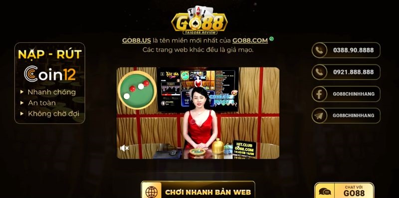 Số hotline và các kênh hỗ trợ của Go88